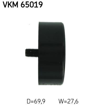 Galet enrouleur de courroie d'accessoire SKF ref. VKM 65019